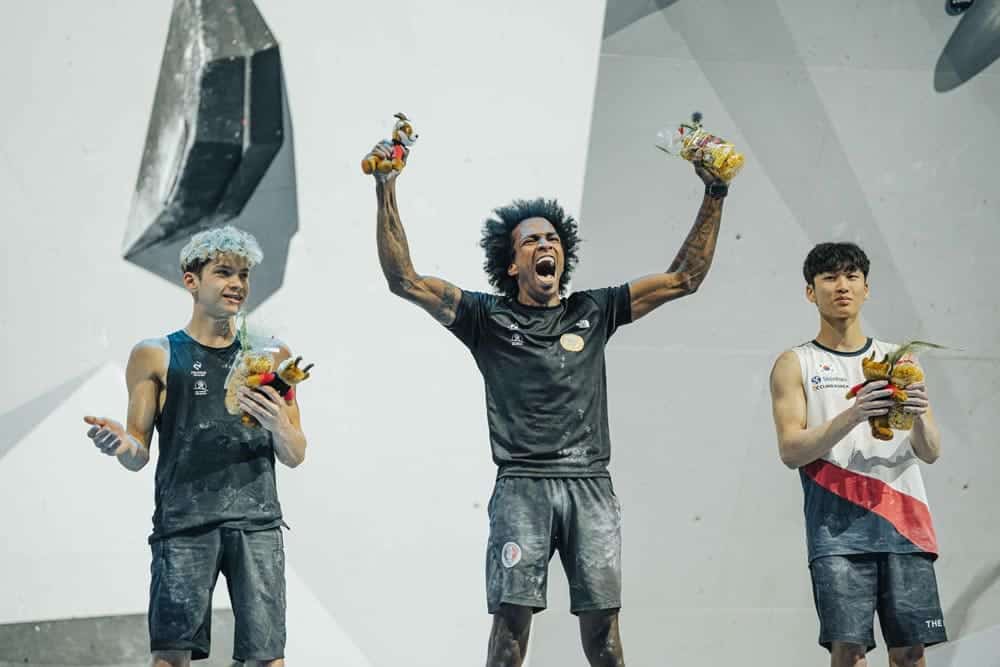 The Mawem Brothers | Why They're So Important For Climbing 2 Franzoesisches Doppelpodium Kletterweltmeisterschaft 2023 Bild Lena Drapella Houdini Switch